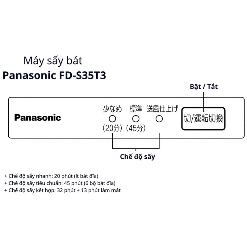 Máy sấy bát Panasonic FD-S35T3