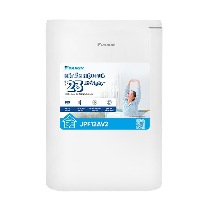 Máy lọc không khí và hút ẩm Daikin JPF12AV2 23L nước / ngày