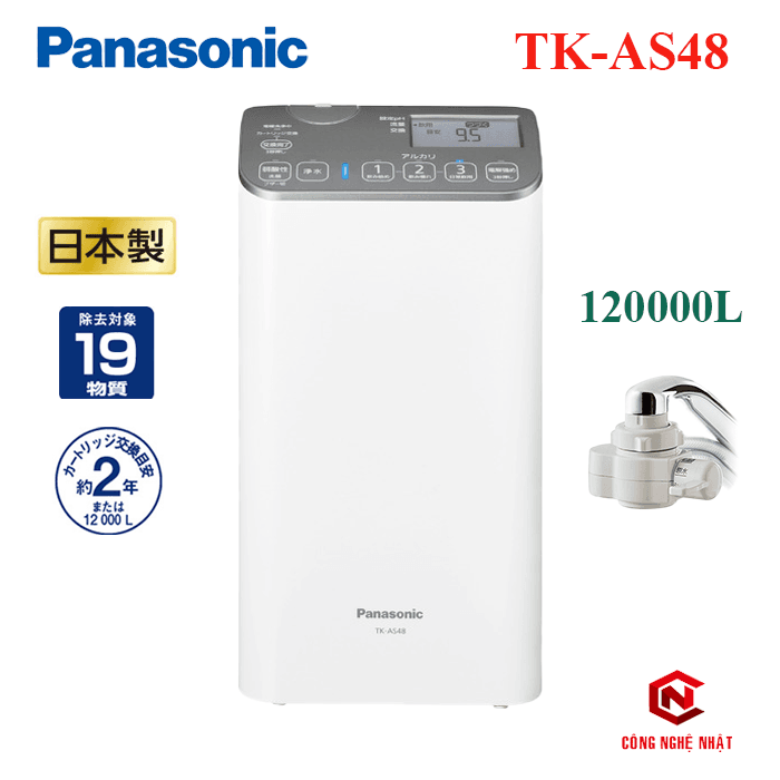 Máy lọc nước ion kiềm Panasonic TK-AS48-S