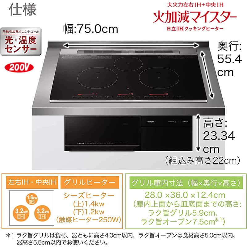 Bếp từ Hitachi HT-M8AKTWF